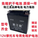 12V摩托车电瓶12v9a免维护干蓄电池125弯梁踏板车钱江龙干电池7ah