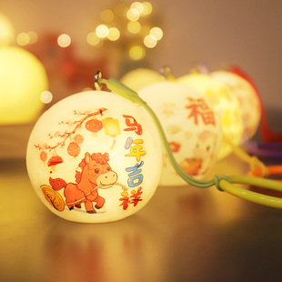 2026新款新年春节成品花灯元宵节儿童手提发光灯笼创意古风