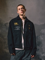 Управление осень и зимние кавалеры Spurs Новая винтажная куртка Tide Vintage Detroit Detroit Detroit