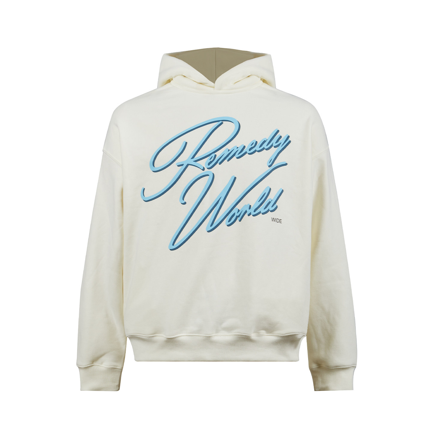 Remedy美式复古字母手写体印花连帽卫衣男女秋季潮牌情侣帽衫外套