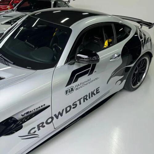 奔驰AMG GTR车贴拉花 F1安全车CLA45 GT C63车身改装个性全车贴纸