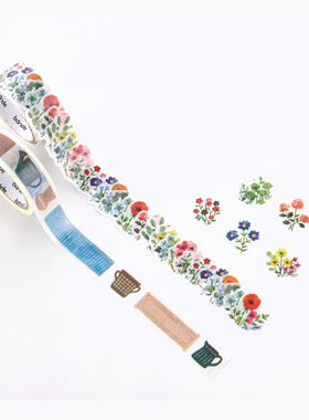 预bande 23秋季新品拼贴和纸贴纸异形贴和风招财猫葫芦乒乓菊花园