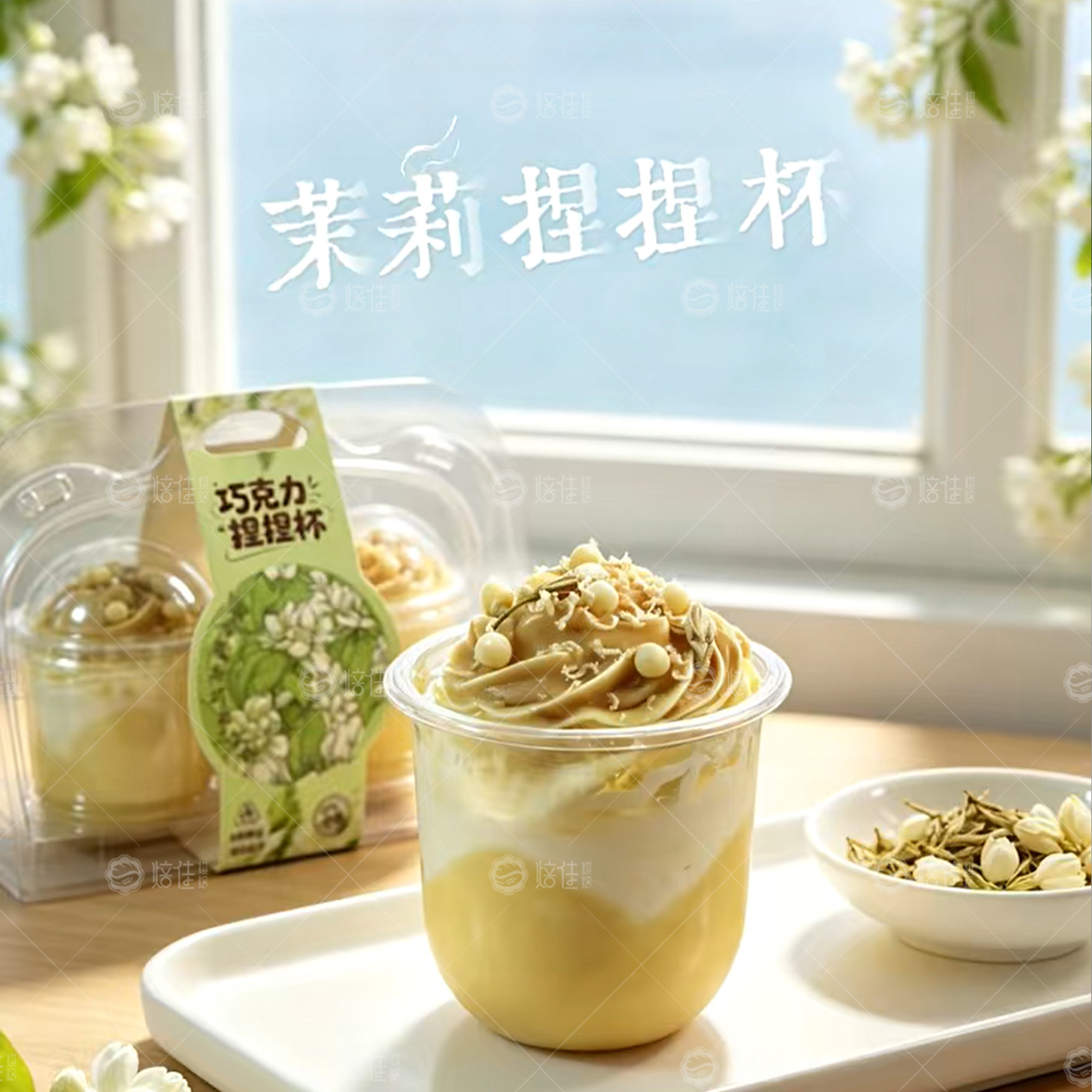 茉莉龙井纯脂巧克力捏捏杯
