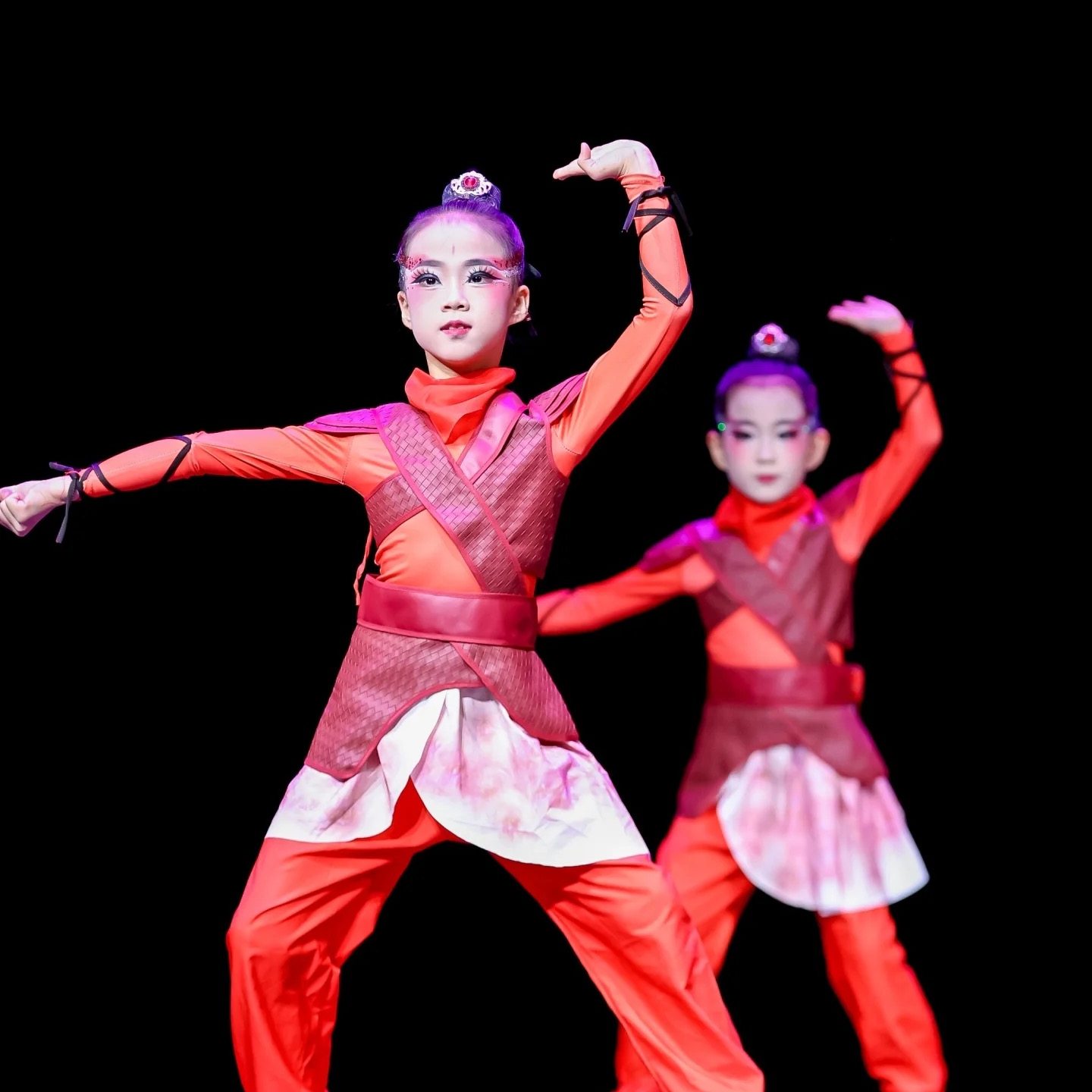 小荷风采再现花木兰儿童演出服