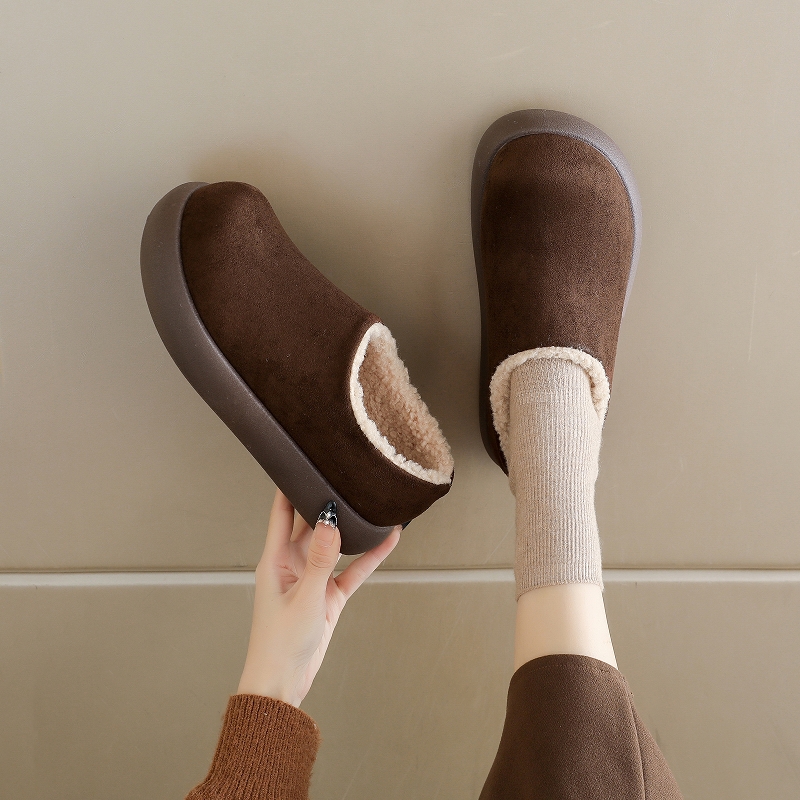 冬季保暖毛毛棉鞋软底时尚雪地靴