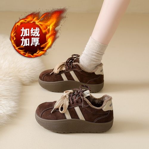 百搭面包板鞋运动二棉鞋34码