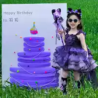 【80*110см 】⭐purple пряжа + пирог KT Board + Жемчужная цепь + красочный набор шерстяных шаров (индивидуальное название)