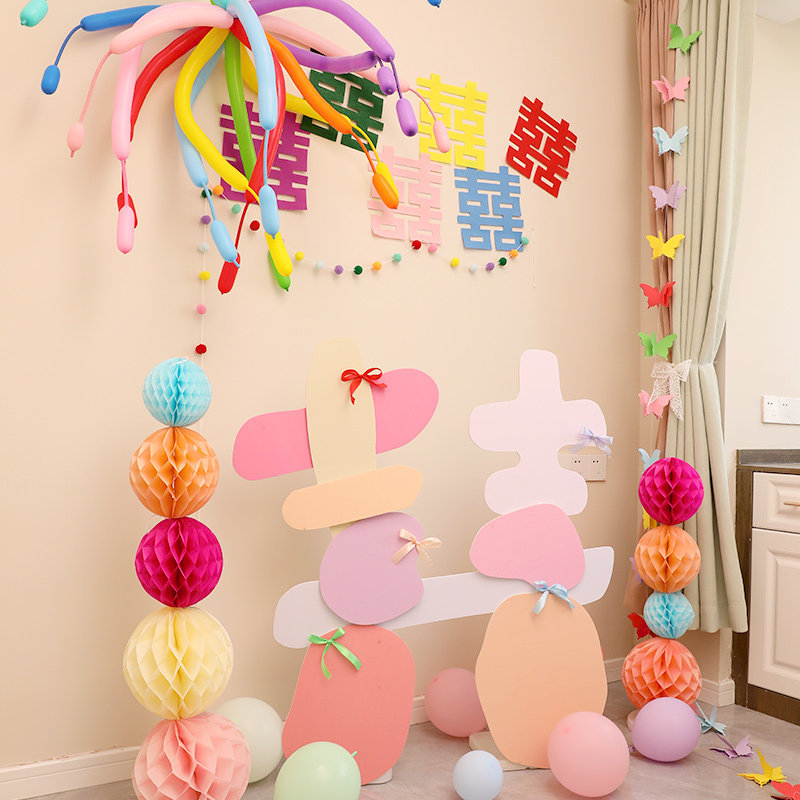 多巴胺婚房布置彩色超大喜字KT板订结婚晨拍照区背景道具户外婚礼,节庆用品/礼品,拉花,淘宝优惠券,粉丝福利购,淘宝优惠卷