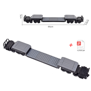 益智拼图城市列车轨道装载运输卡车托板积木配件MOC男孩拼装玩具