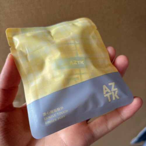 超Q弹~AZTK溏心拇指粉扑气垫 不易吃粉 化妆海绵干湿两用美妆工具