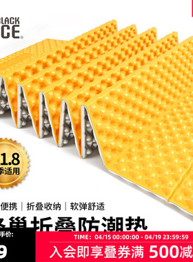 黑冰单人户外露营帐篷蜂巢折叠防潮垫午睡垫地垫便携蛋槽垫子6111