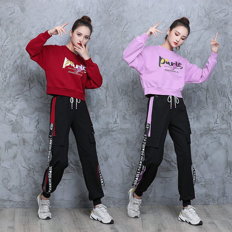 广场舞服装秋冬曳步舞服装新款套装运动服女健身鬼步舞衣服跳舞