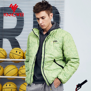 康威男款冬季保暖拉链外套羽绒服