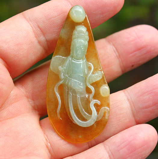 老坑冰种精雕巧色帝王