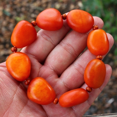 新疆和田玉白玉原石手链