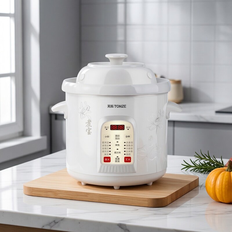 超大容量天际电炖锅全自动陶瓷煮粥锅预约定时文火武火煲汤锅6.8L