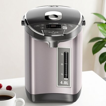 天际电热水瓶家用多段保温4L大容量304内胆一体除氟全自动恒温