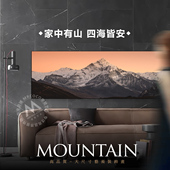 雪山风景装 饰画客厅沙发背景墙大尺寸挂画轻奢卧室画软装 大气墙画