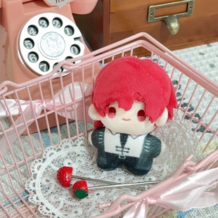 原创时光代理人周边夏裴 vein属性10cm印花棉花娃娃公仔毛绒玩偶