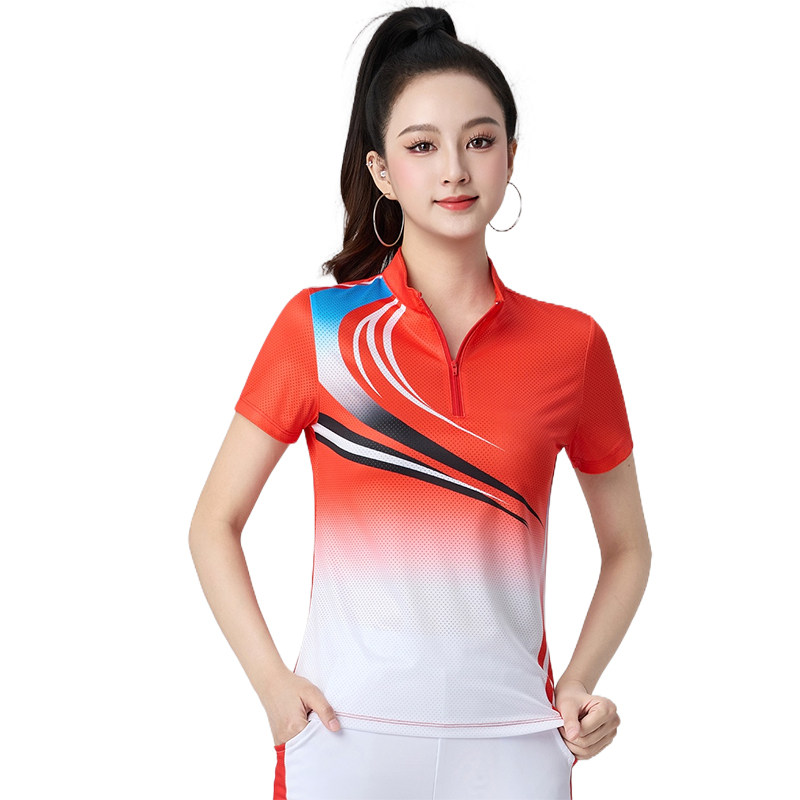 广场舞服装新款上衣舞蹈服中老年团队运动服表演服柔力球跳舞衣服