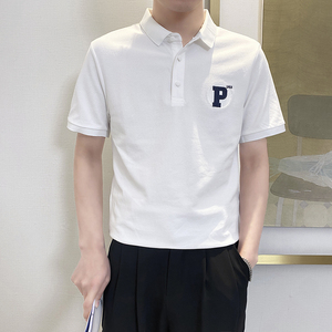 PL1116-P58控78翻领短袖T恤男士2025夏季新款POLO衫时尚潮流韩版图片