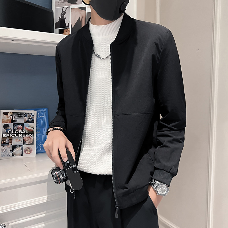 JK2202 P88控118 男士百搭外套简约男装新款秋季上衣潮流夹克衫图片