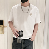 9201-特P38简单款圆领短袖T恤男时尚宽松休闲体恤衫潮2025夏季款，男装T恤，星座1101-1