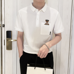 PL1135-P58控78 2025春夏新款韩版POLO衫男士短袖翻领T恤保罗衫图片