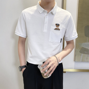 PL1135-P58控78 2025春夏新款韩版POLO衫男士短袖翻领T恤保罗衫图片