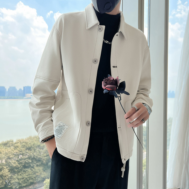 JK6656P108控1482025春季男夹克外套工装上衣修身翻领明线简约,男装夹克,星座1101-1