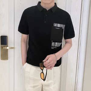 PL1109-P58控78时尚短袖翻领T恤男2025夏款韩版潮流休闲POLO衫ins图片