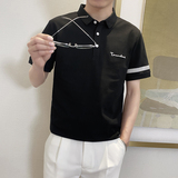 PL1157-P58控78时尚休闲保罗衫男士韩版短袖POLO衫ins潮T恤上衣夏，男装Polo衫，星座1101-1