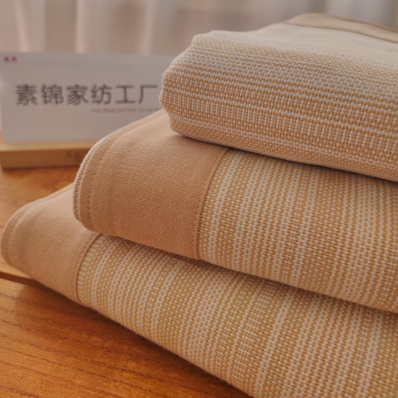 A类精梳棉老粗布凉席三件套