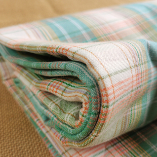 纯棉老粗布床单单件简约条纹格子冰爽吸汗透气加厚三件套四季 通用