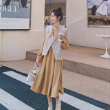 新款小香风两件套连衣裙浙宝217-3057-135-198，女装套装/套裙，浙宝217