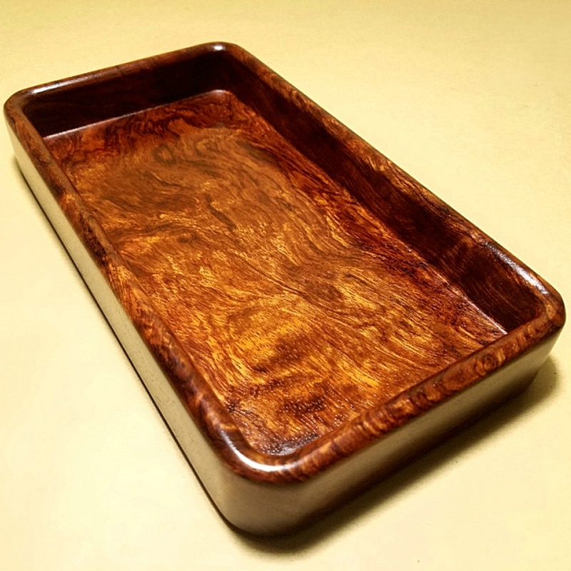 花梨整块实木干泡茶托盘