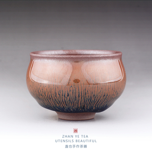 手工原矿兔毫建盏茶杯主人杯中式仿宋茶盏正宗福建南平建窑兔毫盏