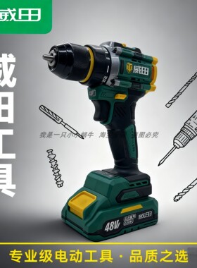 威田W21无刷锂电钻充电锂电池座充电器打孔电动螺丝刀多功能