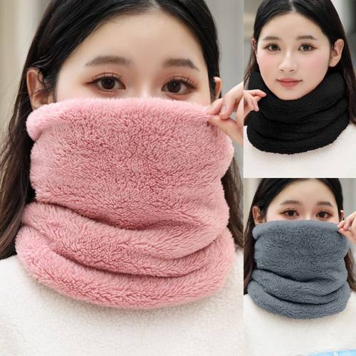 毛绒加厚保暖围脖面罩防寒防风