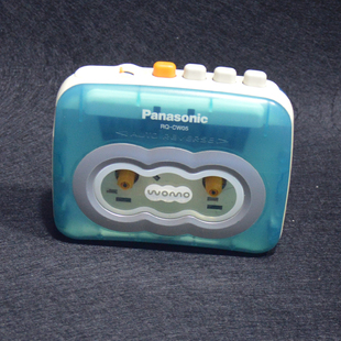 2手怀旧经典典藏松下透明蓝色磁带随身听RQ-CW05功能完好现货