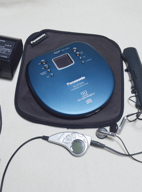 2手松下机皇CD随身听CD机SL-CT570全套HIFI发烧便携CD播放器蓝色