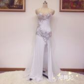 潮舞妃肚皮舞演出服团体服连体高端量身定制