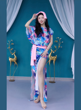 肚皮舞东方舞练功服练习服民俗袍子baladi  shabby  Saidi初学者