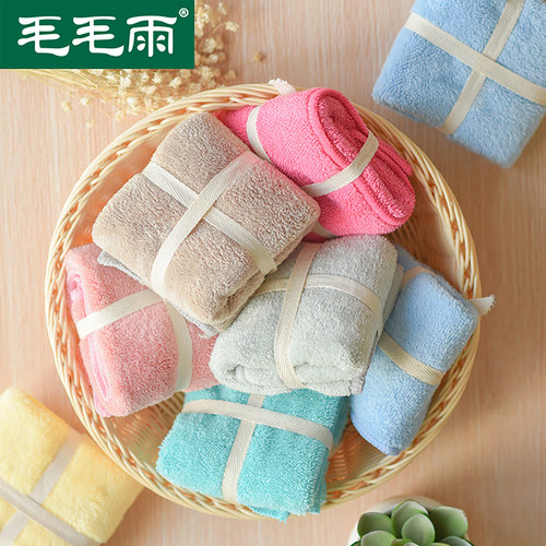 孩子柔软四方速干小方巾纯棉