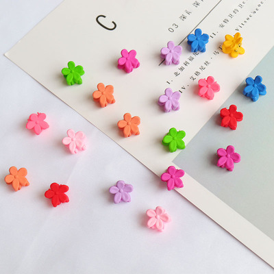泫雅发夹糖果色网红磨砂头饰小花