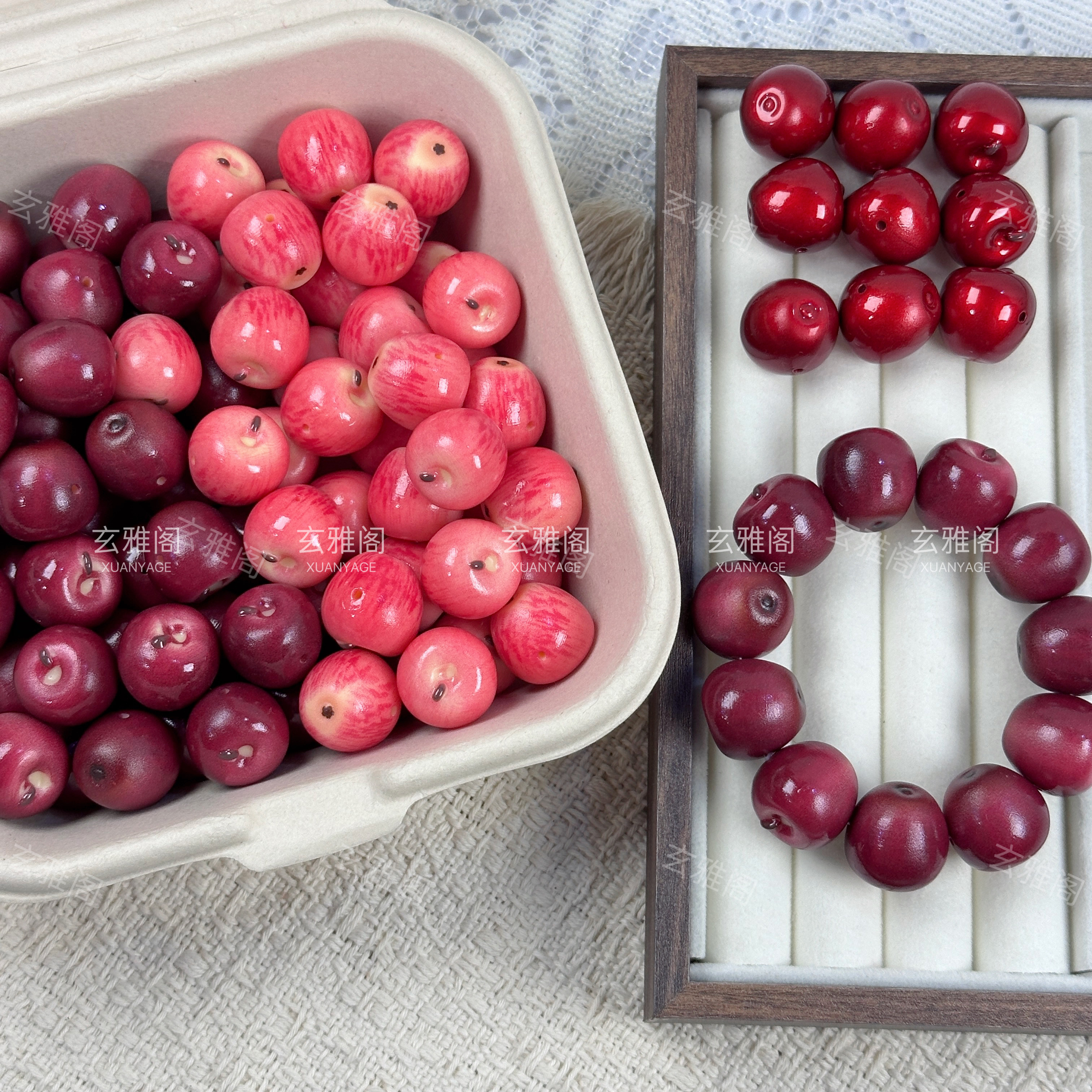 Resin Apple Beads for DIY Jewelry & Phone Chains - Product image 4