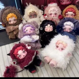 新款SKULLPANDA3.0不眠剧场系列SP潮玩搪胶毛绒公仔挂件盲盒礼物