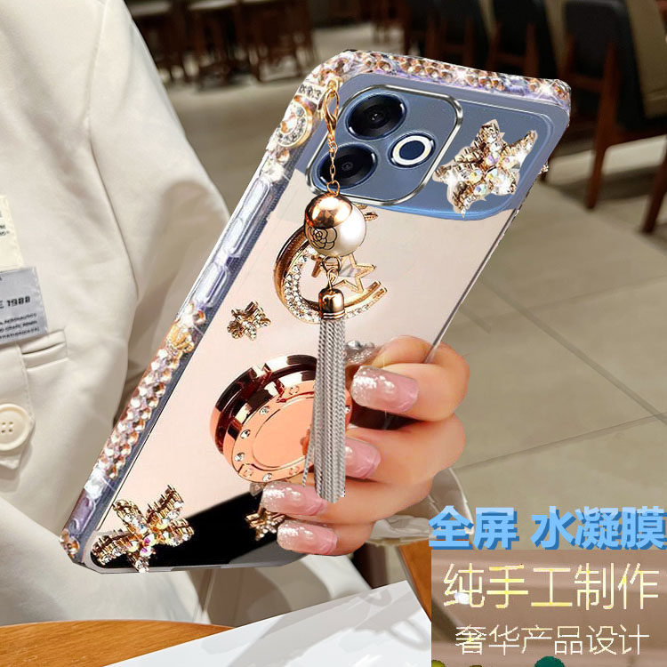 适用于OPPOA6Spro手机壳硅胶PMT110水钻镜面a6spro女款防摔保护套