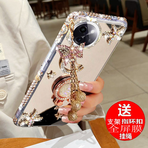 vivoY200i手机壳y100+防摔y200i水钻硅胶镜面V2354A新款y200t手机壳y200t保护硅胶V2353DA