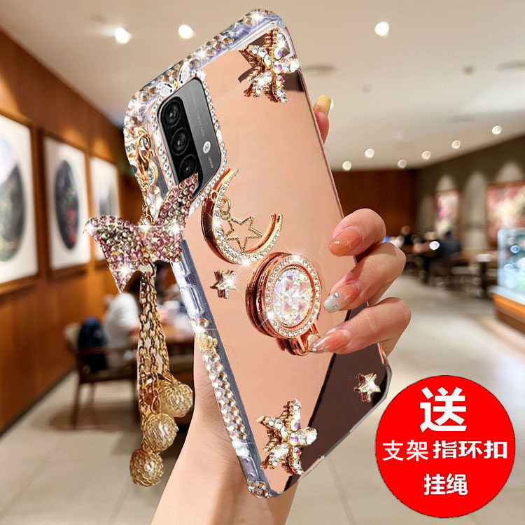 适用于小米红米Note9手机壳4G版M2010J19SC新款硅胶保护套Redminote9镜面水钻女闹特nont防摔94g九n9外壳not